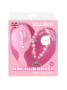 Массажная мини-расческа  для волос с подвеской, Розовая Solomeya Mini hair brush with keychain, Pink, 1 шт